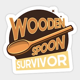 Wooden Spoon Survivor Sticker